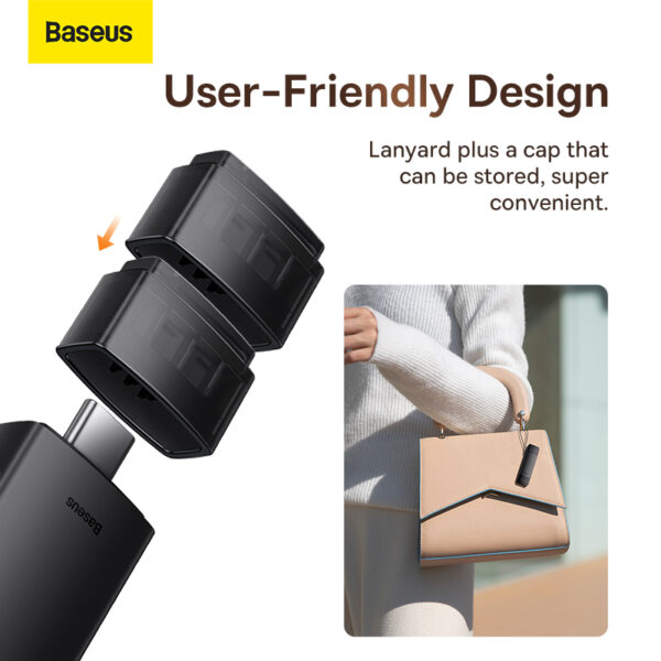 Baseus Card Reader AirJoy Series Dual Read 3.0  Output USB-A  & Type-C to SD TF Card Reader WKQX070301 - Image 4