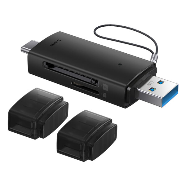 Baseus Card Reader AirJoy Series Dual Read 3.0  Output USB-A  & Type-C to SD TF Card Reader WKQX070301 - Image 3