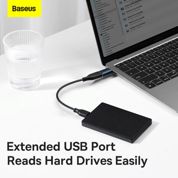 Baseus OTG Ingenuity Series Mini OTG Adaptor Type-C to USB-A 3.1 Blue ZJJQ000003 - Image 8