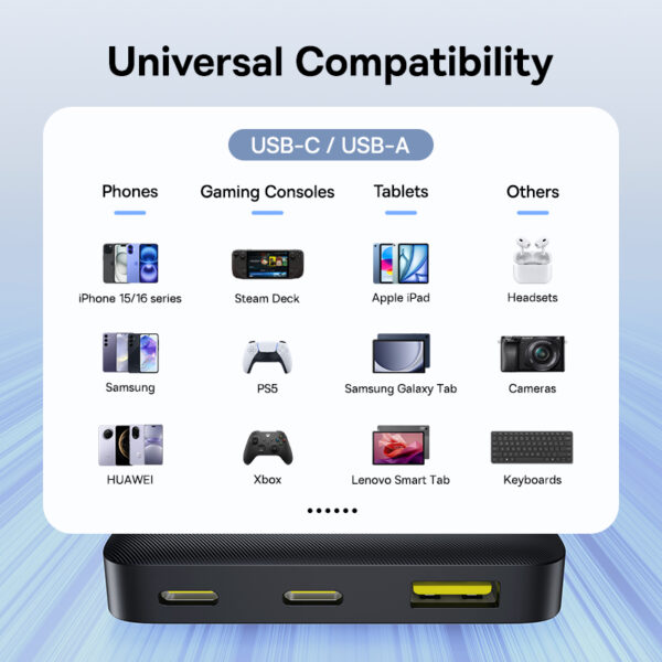 Baseus Power Bank FP21 EnerFill 10000mAh 22.5W With Type-c to Type-c Cable Black P1008210D123-00 - Image 4