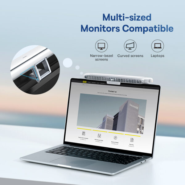 Baseus Refreshing Monitor Clip-On & Stand-Up Desk Fan Black ACQS000001 - Image 3