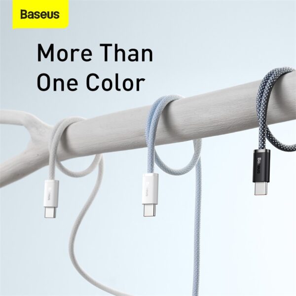 Baseus Cable Type-C to Type-C Dynamic Series Fast Charging Data Cable  100W 2m Slate Gray CALD000316 - Image 4