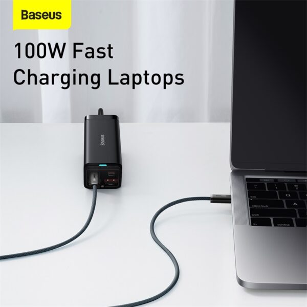 Baseus Cable Type-C to Type-C Dynamic Series Fast Charging Data Cable  100W 2m Slate Gray CALD000316 - Image 2