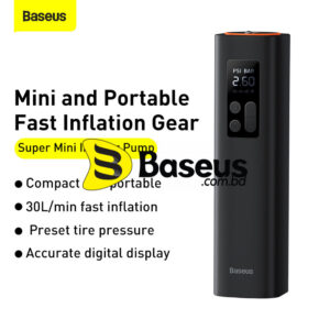 Baseus Super Mini Inflator Pump Car Air Compressor 12V CRCQ000001
