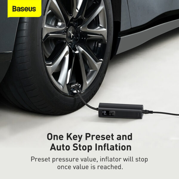 Baseus Super Mini Inflator Pump Car Air Compressor 12V CRCQ000001 - Image 3