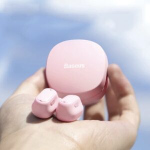 Baseus Bowie WM01 TWS True Wireless Bluetooth Earphones Pink- 3 Months  Replacement Guarantee