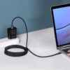 eng pl Baseus Cafule Cable Nylon Braided Wire USB Typ C PD Power Delivery 2 0 100W 20V 5A 2m black CATKLF AL91 1