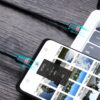 eng pl Baseus Cafule Cable Nylon Braided Wire USB Typ C PD Power Delivery 2 0 100W 20V 5A 2m black CATKLF AL91 4