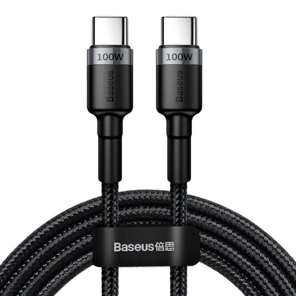 Baseus Cafule PD2.0 100W flash charging USB For Type-C cable (20V 5A)2m Gray+Black CATKLF-ALG1
