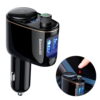 eng pl Baseus Locomotive Bluetooth FM Transmitter MP3 Car Charger 2x USB 3 4A black CCALL RH01 43080 10