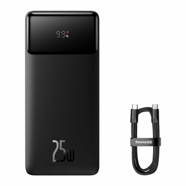 Baseus Power Bank Bipow 25W 20000mAh Super Fast Charging Power Bank With Type-c Cable PPBD020301 - Image 2