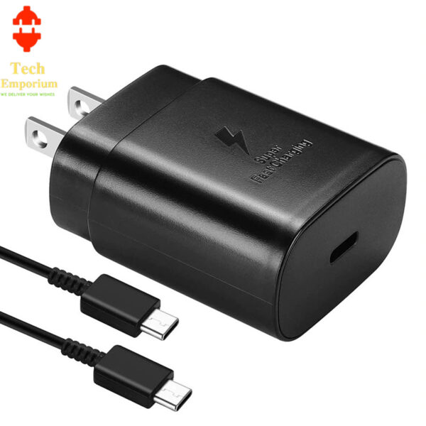 Original Samsung 25W USB-C Adapter with Type Cable (2 Pin CN Plug)