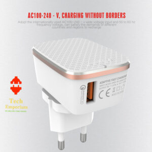 LDNIO Quick Charge 3A Charger with Type-C Cable EU (A1204Q) – White