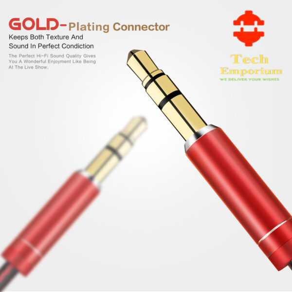 LDNIO 3.5mm To 3.5mm Audio AUX Cable (LS-Y01) – Red