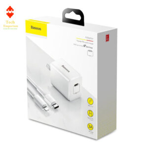 Baseus 18W Type-C PD3.0 Quick Charger with Lightning Cable