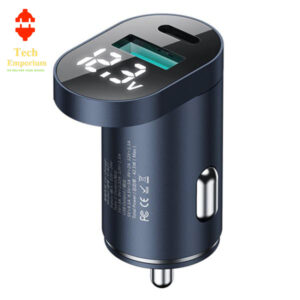 JOYROOM C-A17 48W Intelligent Dual Port Fast Car Charger with LED Display
