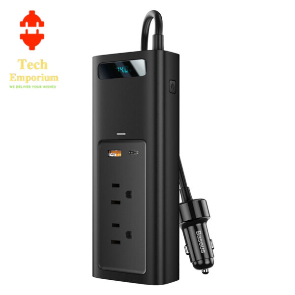 Baseus Power Inverter 150W Dual Port Fast Charging Car Power Station