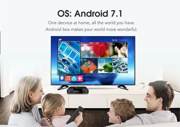 TX3 Mini Android TV Box -Smart Tv Box- 2GB RAM + 16GB ROM- Black - Image 3