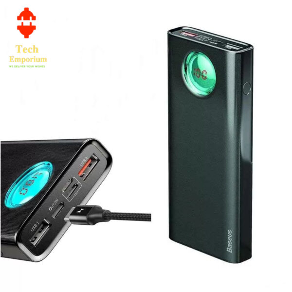 Baseus Amblight 20000mAh Type C PD Fast Charging Quick Charge 3.0 USB Power Bank