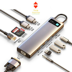 Baseus Metal Gleam Series 11-in-1 Multifunctional Type-C HUB Docking Station