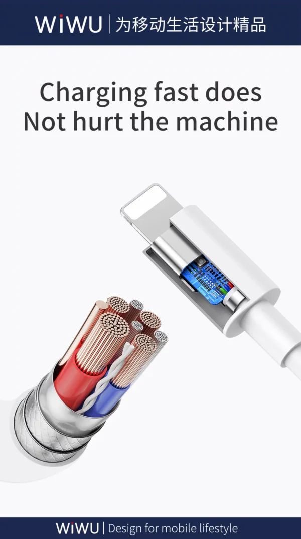 WiWU 20W USB-C to Lightning Fast Charging Cable - Image 4