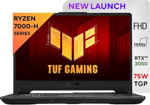 Asus TUF Gaming A15 FA506NC |2024| 15.6” FHD 144Hz Gaming Laptop Display ( Ryzen 7 7435HS, 16GB, 512GB SSD, RTX3050 4GB, W11 )