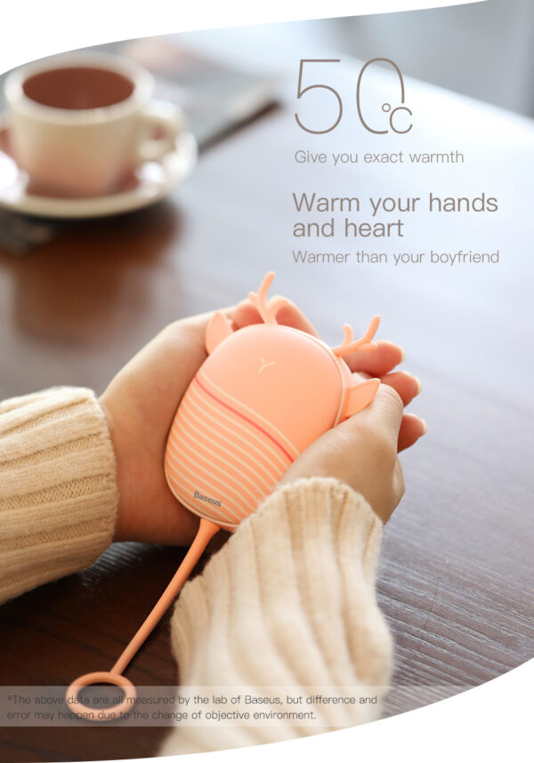 Baseus Rechargeable Portable Camping Light Hand Warmer - Image 2