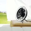 JISULIFE Fan Fa17 Outdoor Camping Ceiling Fan LED Light With Small Stand