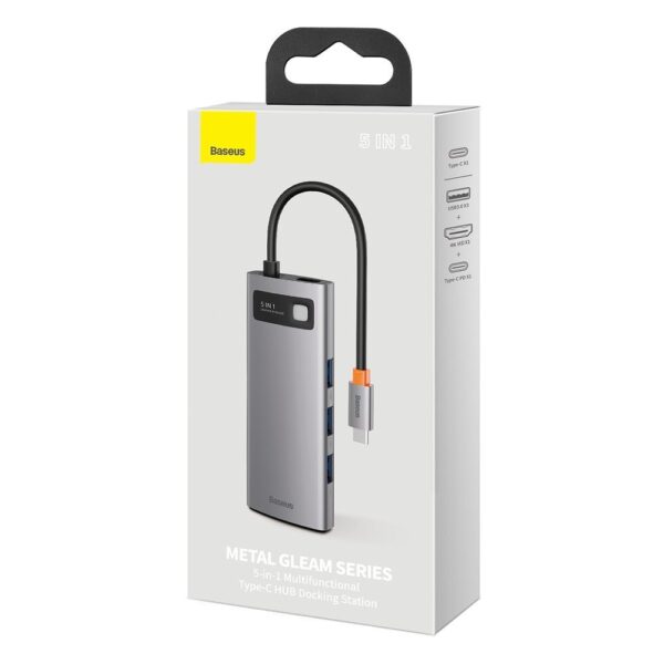 Baseus Type-C Hub Metal Gleam Series 7-in-1 Multifunctional Docking Station