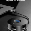 Baseus Round Box HUB Adapter 3 USB 3 0 Ports USB 2 0 Indicator Lamp At 3