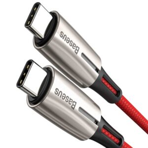BASEUS WATER DROP SHAPED USB TYPE-C DATA CABLE - RED