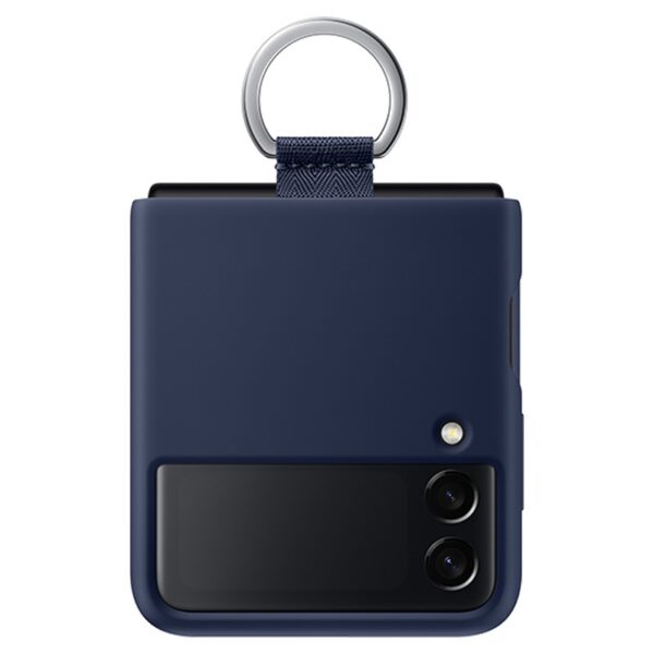 SILICONE COVER WITH RING FOR SAMSUNG GALAXY Z FLIP 3 5G