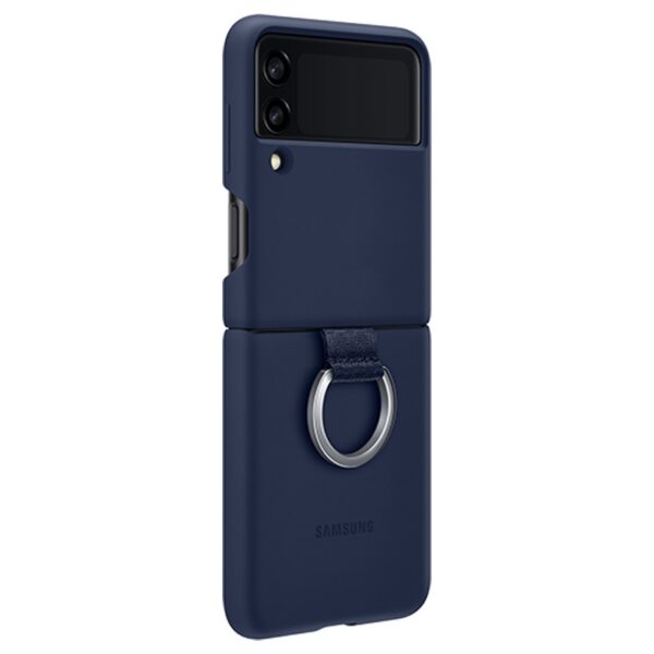 SILICONE COVER WITH RING FOR SAMSUNG GALAXY Z FLIP 3 5G - Image 2