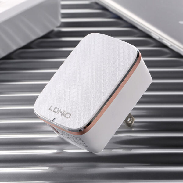 LDNIO Quick Charge 3A Charger with Type-C Cable EU (A1204Q) – White - Image 2