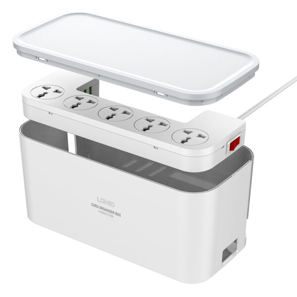 LDNIO SC5309 Management Power Strip Box 5 Socket 3 USB EU Plug Universal Adapter - Image 2