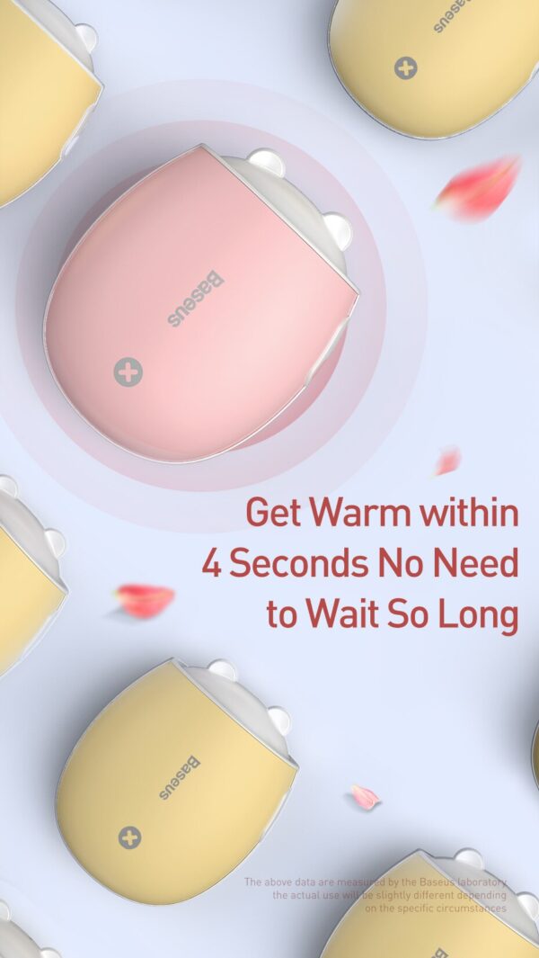 Baseus Heater Rechargeable Hand Warmer 4000 mAh Emergency Power Bank LED Electric Hand Warmer Handy Electric Heater warm - Image 3