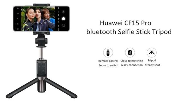 Huawei CF15 Pro Wireless Bluetooth Gimbal Stabilizer Tripod Selfie Stick - Image 6