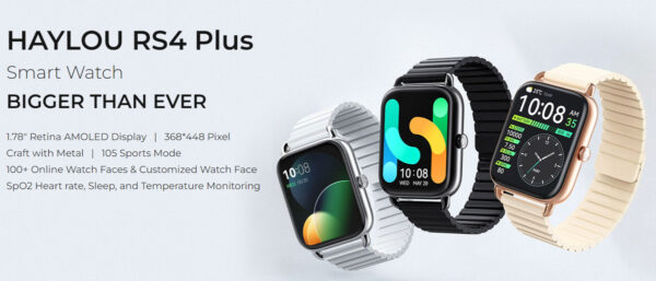 haylou RS4 Plus Amoled Smart Watch