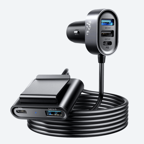 JR-CL05 5 multi-port (2 PD + 3 QC3.0) fast car charger