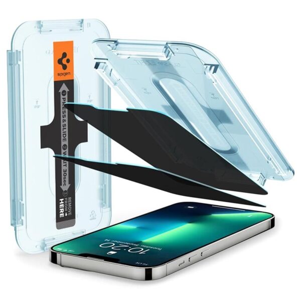 Spigen GlasTR EZ FIT Privacy Tempered Glass Screen Protector for iPhone 13 / 13 Pro / 13 Pro Max-2PCS