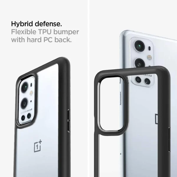 Spigen Ultra Hybrid Case for OnePlus 9 Pro 5G (2021) – Matte Black - Image 3