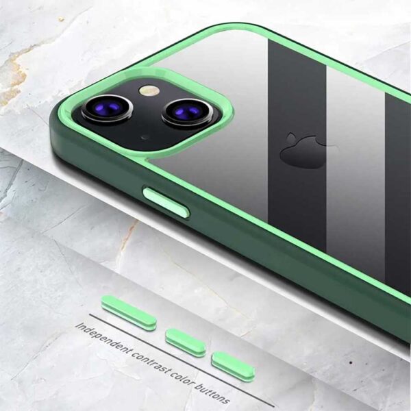 X-LEVEL Colorful Series Rugged Armor PC + TPU 2-in-1 Shockproof Back Cover for iPhone 13 Series - Image 2