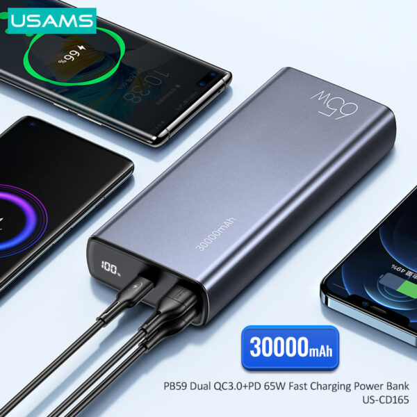 USAMS CM-PB59 SuperMac Series 65W 30000mAh Power Bank