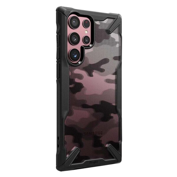 Ringke Fusion X Camouflage Military Grade Bumper Protective Case for Galaxy S22 Ultra - Image 2