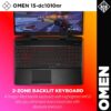hp omen 15 dc1088wm i7 9750h ram 16gb 256gb ssd 15 6 8