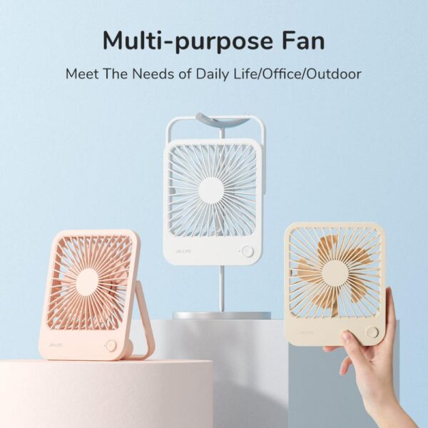 JISULIFE FA26A 4500MAH RECHARGABLE ULTRA THIN DESKTOP FAN - Image 3