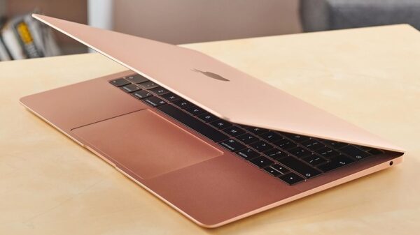Apple MacBook Air 13.3-Inch Retina Display 8-core Apple M1 chip with 8GB RAM, 256GB SSD Gold [Pre-Owned] - Image 6