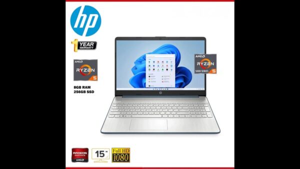 HP 15-ef2126wm AMD Ryzen 5 8GB RAM 256GB SSD 15.6″ Display Laptop - Image 4