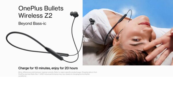 OnePlus Bullets Wireless Z2 ANC Bluetooth Neckband -45dB ANC - Image 4