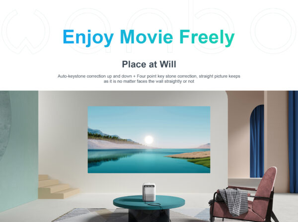 Wanbo T2 Max Smart Portable Projector (150 ANSI Lumens) - Image 5